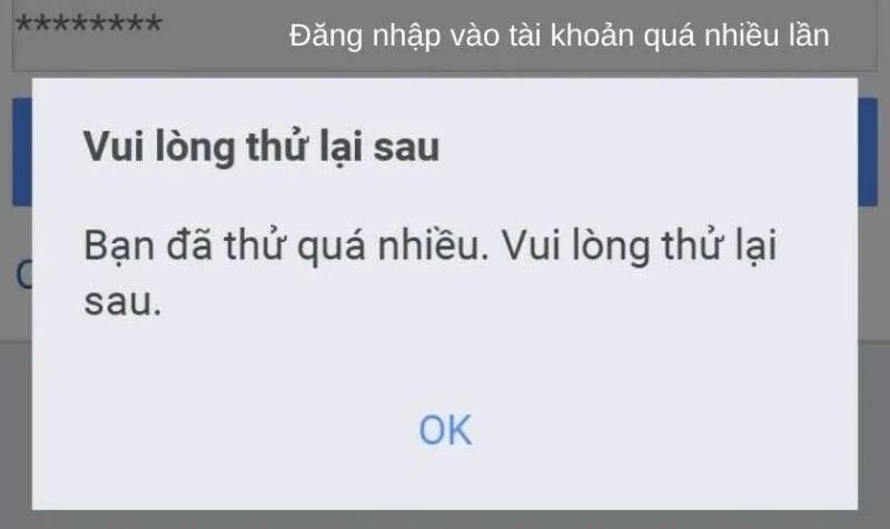 Các lỗi đăng nhập hay gặp và cách khắc phục